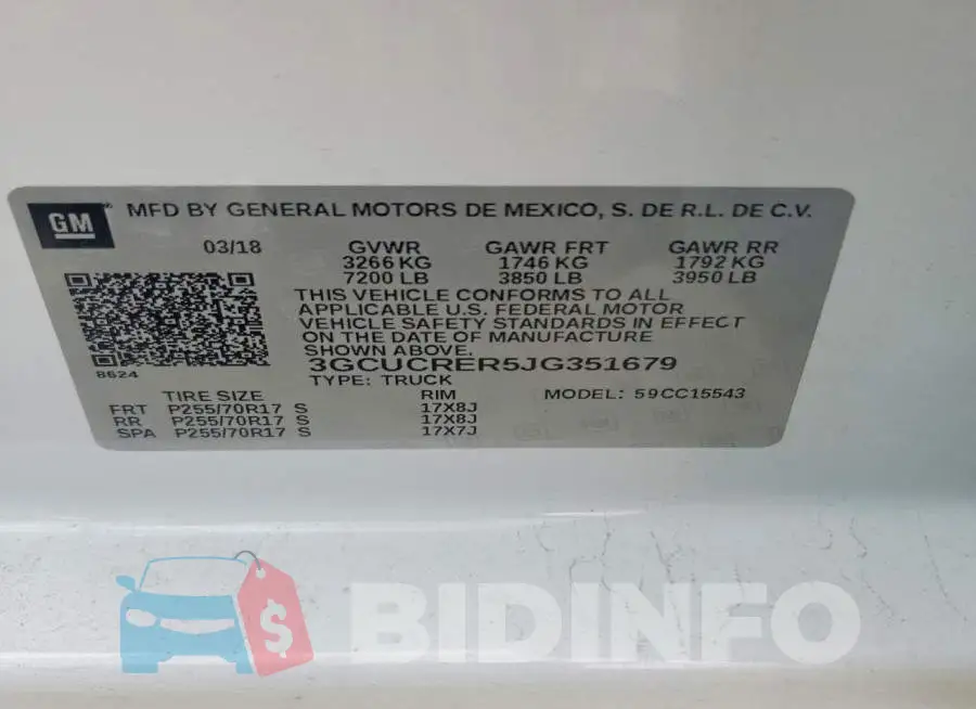 3GCUCRER5JG351679 Photo# 12