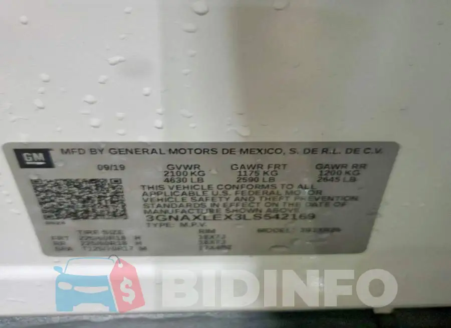 3GNAXLEX3LS542169 Photo# 13