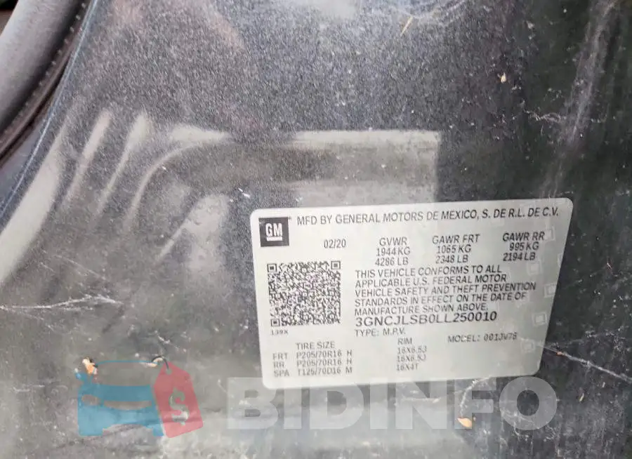 3GNCJLSB0LL250010 Photo# 14