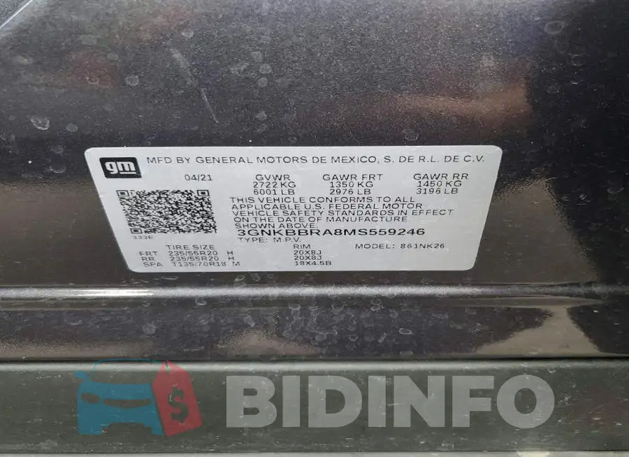 3GNKBBRA8MS559246 Photo# 13