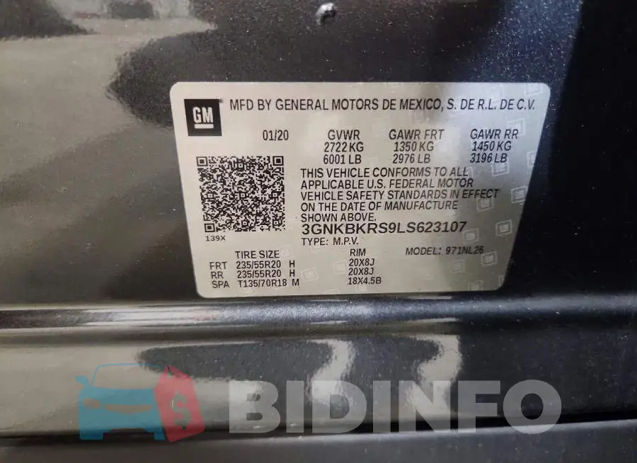 3GNKBKRS9LS623107 Photo# 13