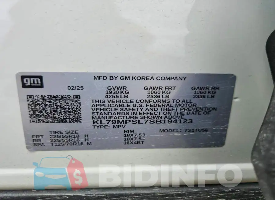 KL79MPSL7SB194123 Photo# 12