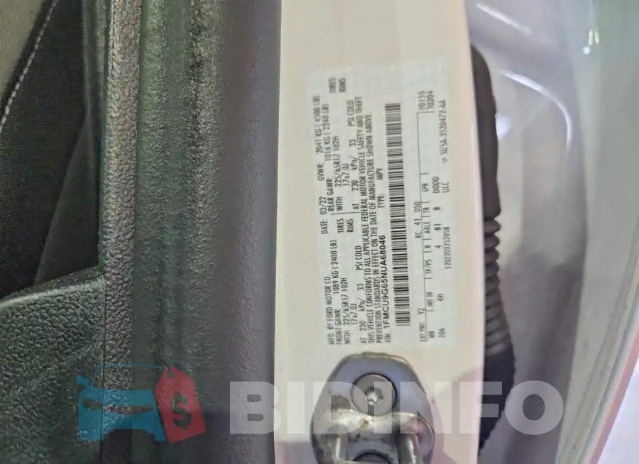 1FMCU9G65NUA68046 Photo# 13