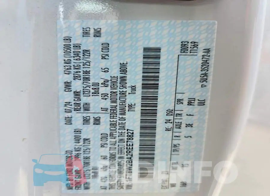 1FT8W2BA2REE78827 Photo# 13