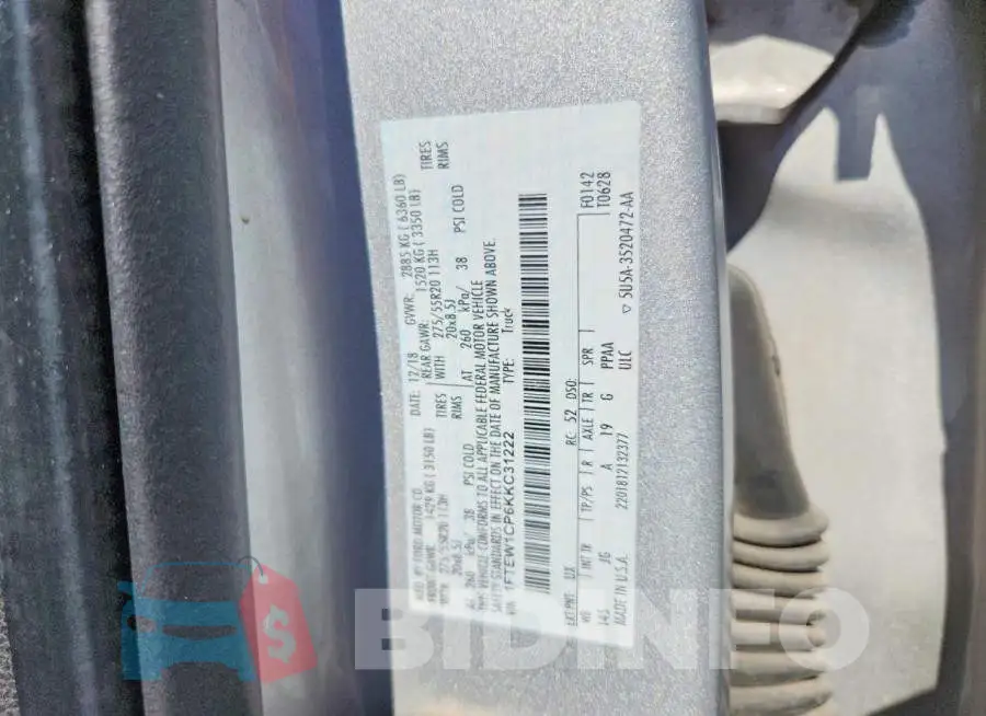 1FTEW1CP6KKC31222 Photo# 12