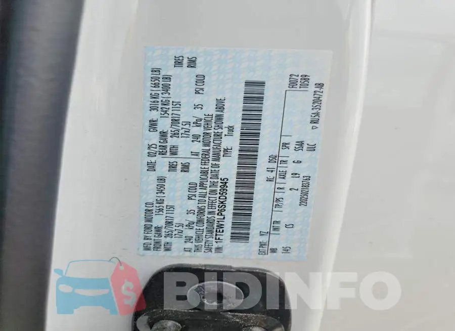 1FTEW1LP6SKD59945 Photo# 12