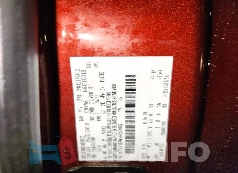 1FTEX1EP4HKC51052 Photo# 12