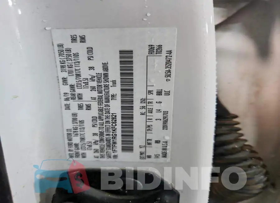 1FTFW1RG1KFC62821 Photo# 12