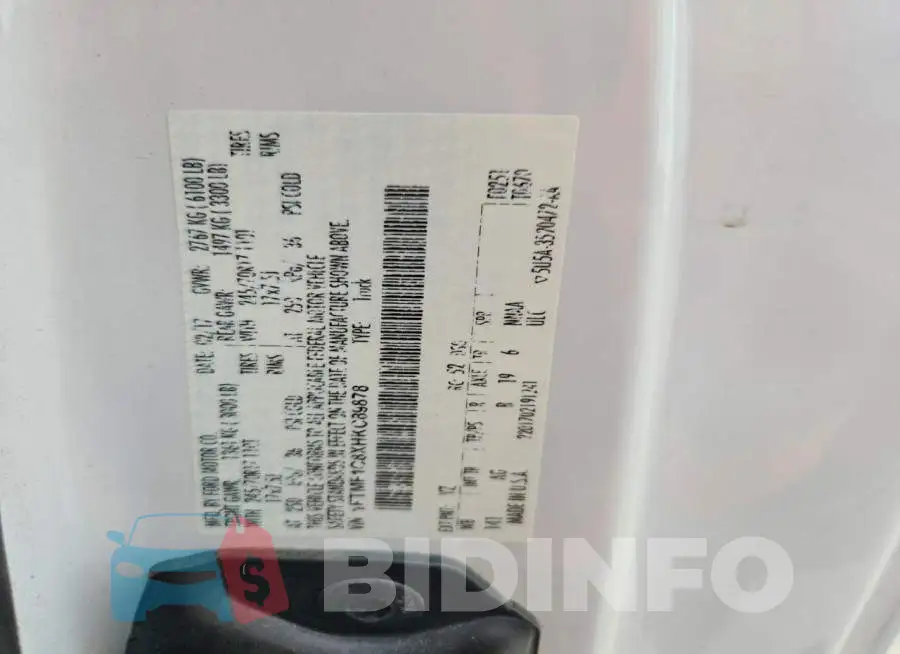 1FTMF1C8XHKC89878 Photo# 12