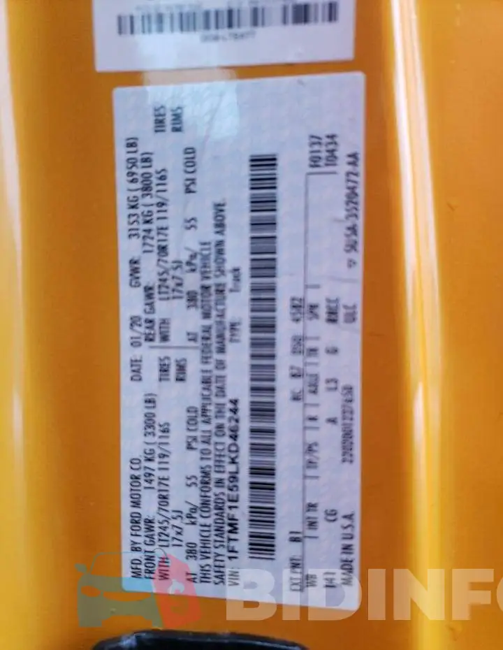 1FTMF1E59LKD46244 Photo# 13