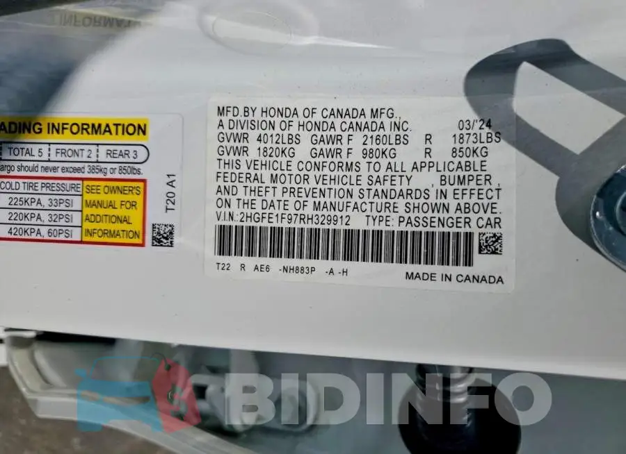 2HGFE1F97RH329912 Photo# 12