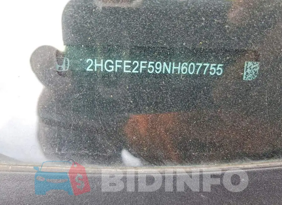 2HGFE2F59NH607755 Photo# 12