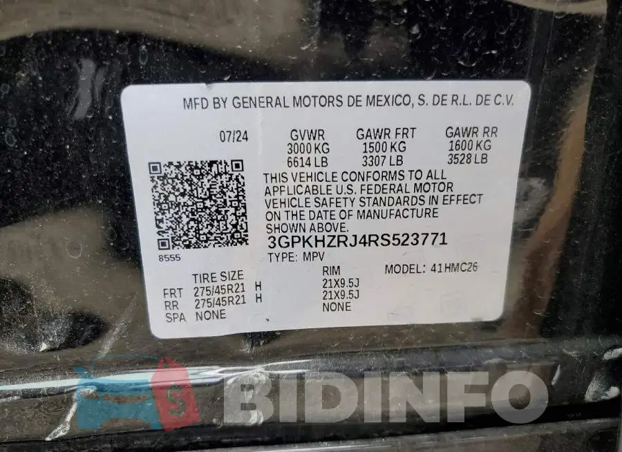 3GPKHZRJ4RS523771 Photo# 13