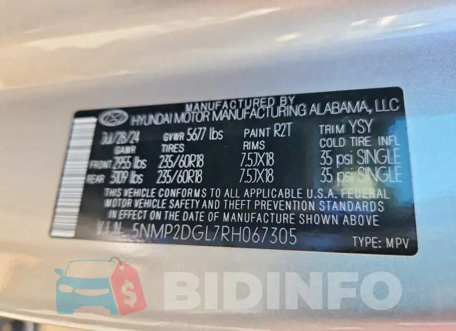 5NMP2DGL7RH067305 Photo# 13