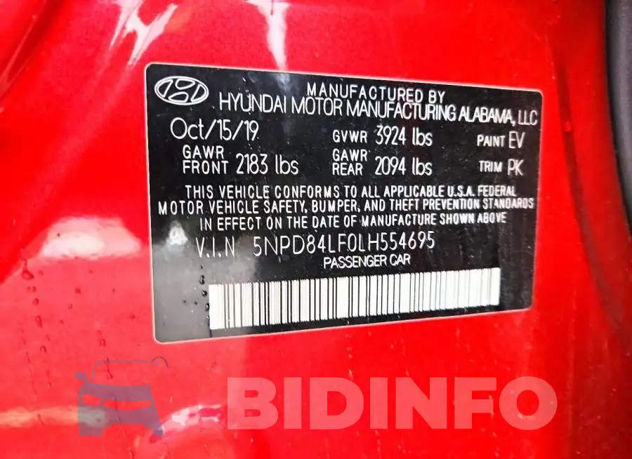 5NPD84LF0LH554695 Photo# 13