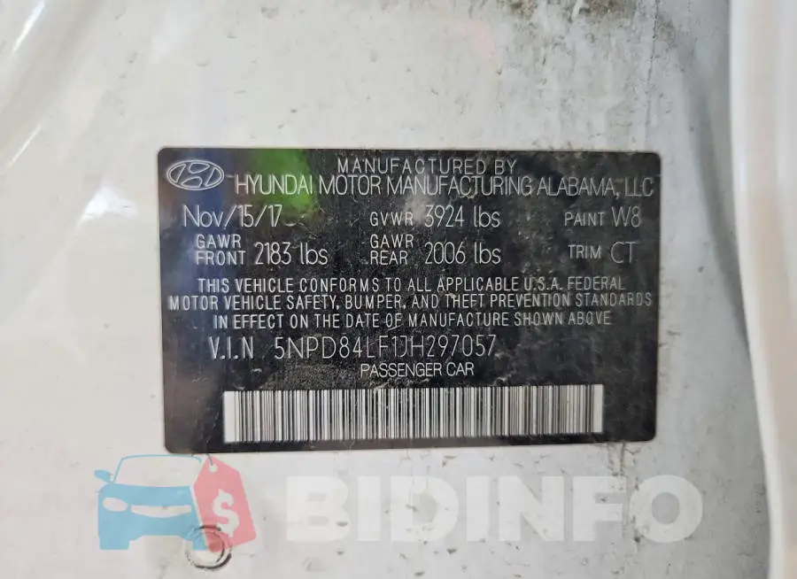 5NPD84LF1JH297057 Photo# 12