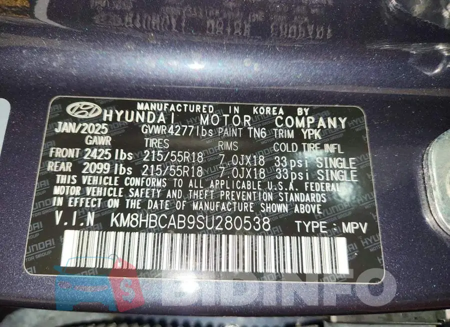 KM8HBCAB9SU280538 Photo# 14