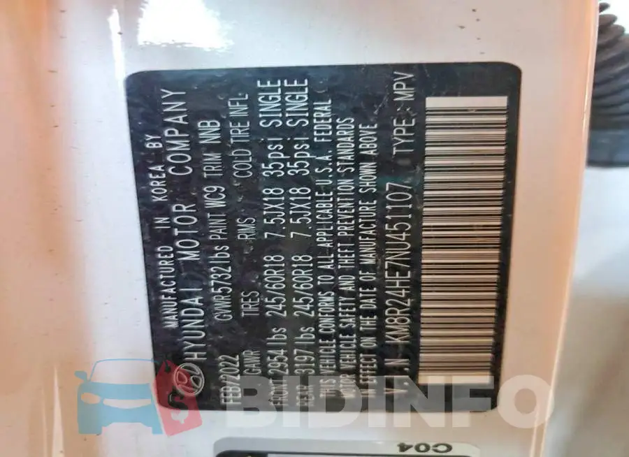 KM8R24HE7NU451107 Photo# 14