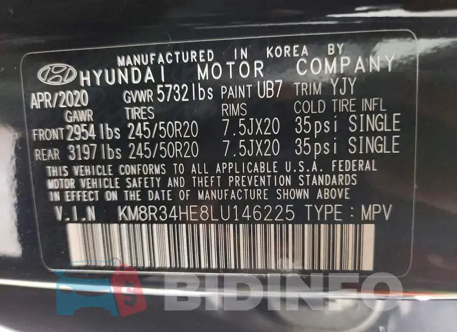 KM8R34HE8LU146225 Photo# 13