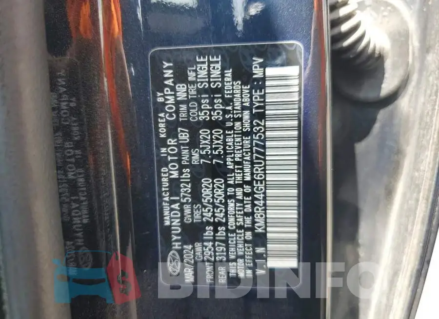 KM8R44GE6RU777532 Photo# 13