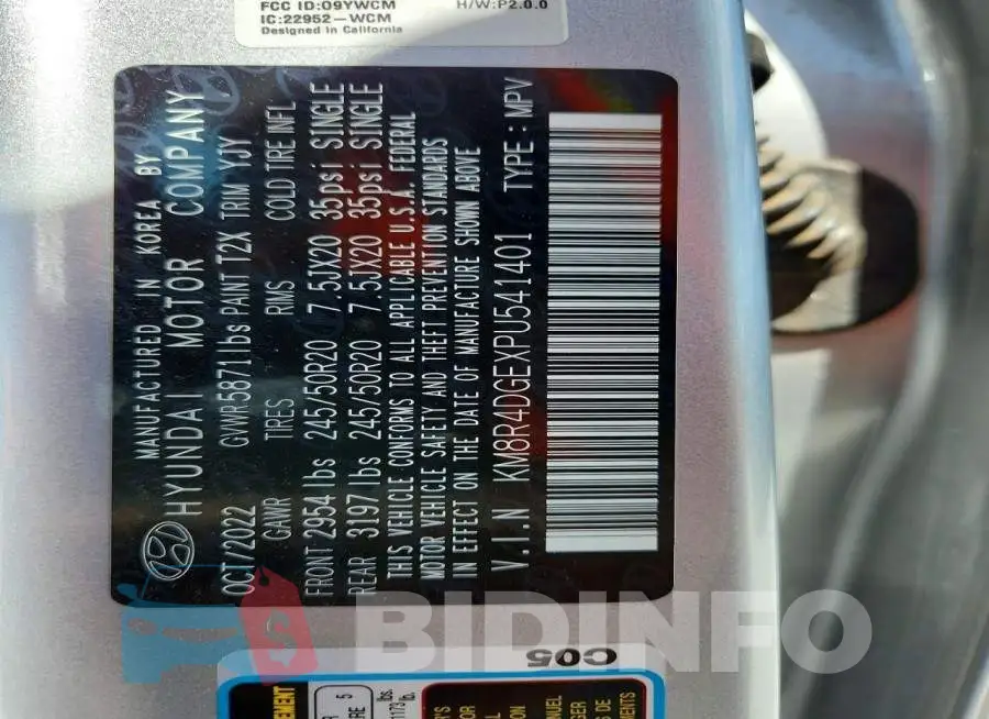 KM8R4DGEXPU541401 Photo# 13