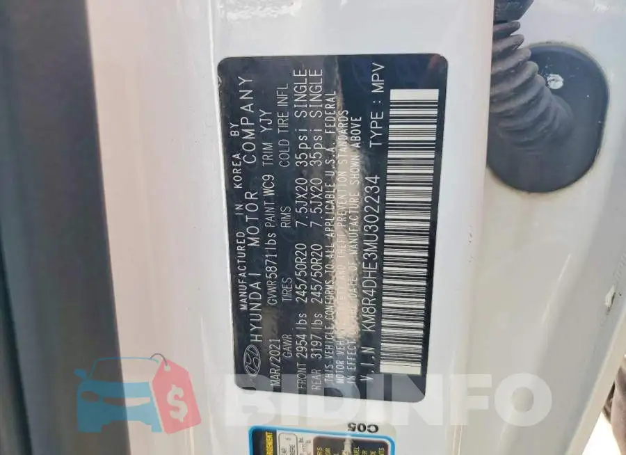 KM8R4DHE3MU302234 Photo# 13