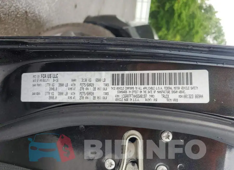 1C6RR7FTXHS508197 Photo# 12
