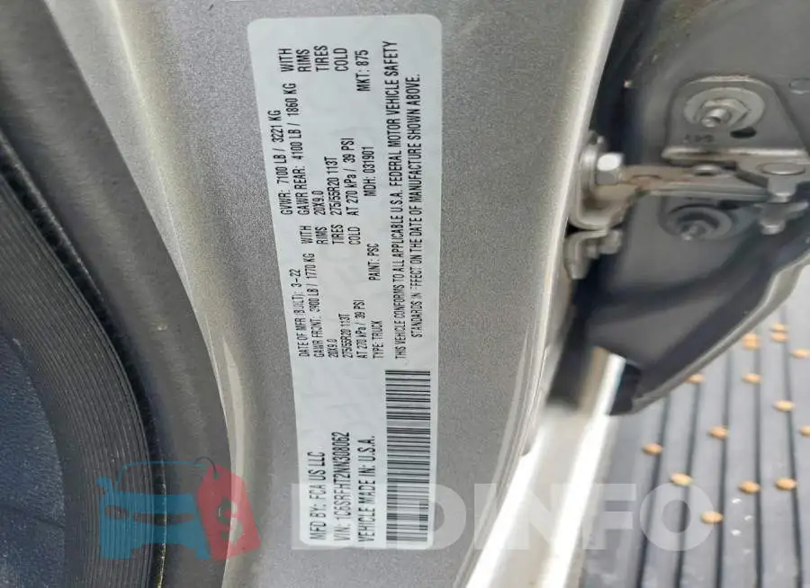 1C6SRFHT2NN308062 Photo# 12