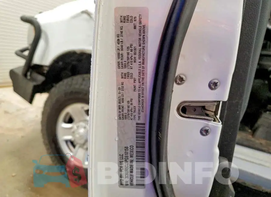 3C6UR5CL5PG610158 Photo# 12