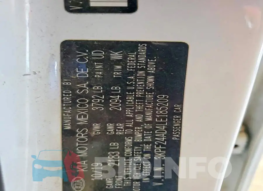 3KPF24AD4LE185209 Photo# 12