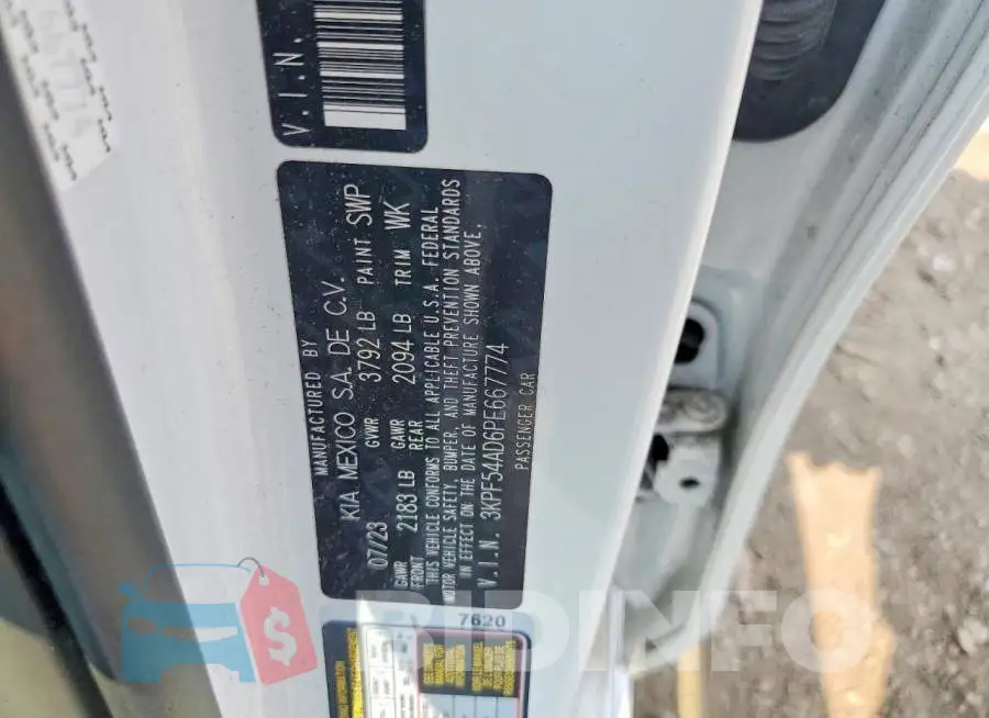 3KPF54AD6PE667774 Photo# 12