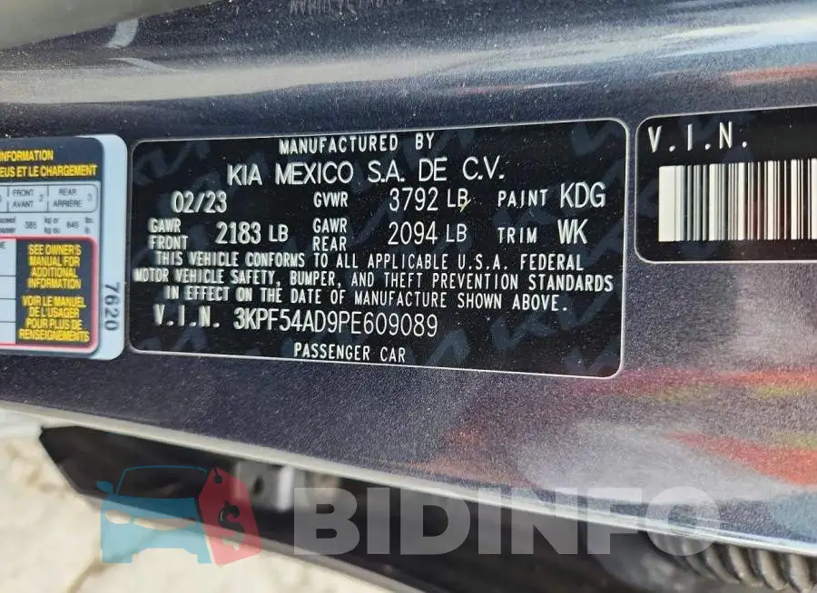 3KPF54AD9PE609089 Photo# 12