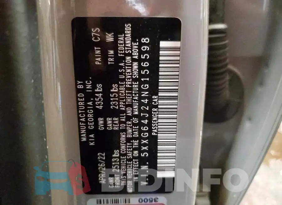 5XXG64J24NG156598 Photo# 12