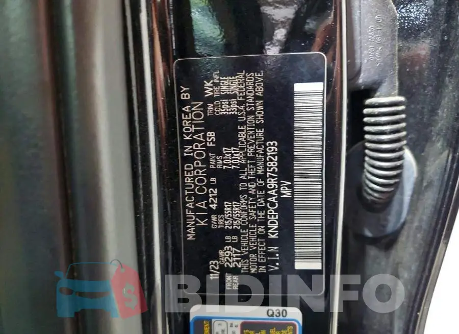KNDEPCAA9R7582193 Photo# 13