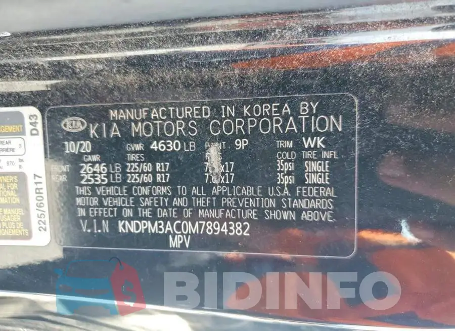 KNDPM3AC0M7894382 Photo# 14