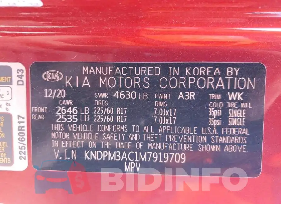 KNDPM3AC1M7919709 Photo# 14