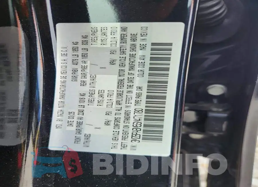 3MZBPABM5SM471780 Photo# 12