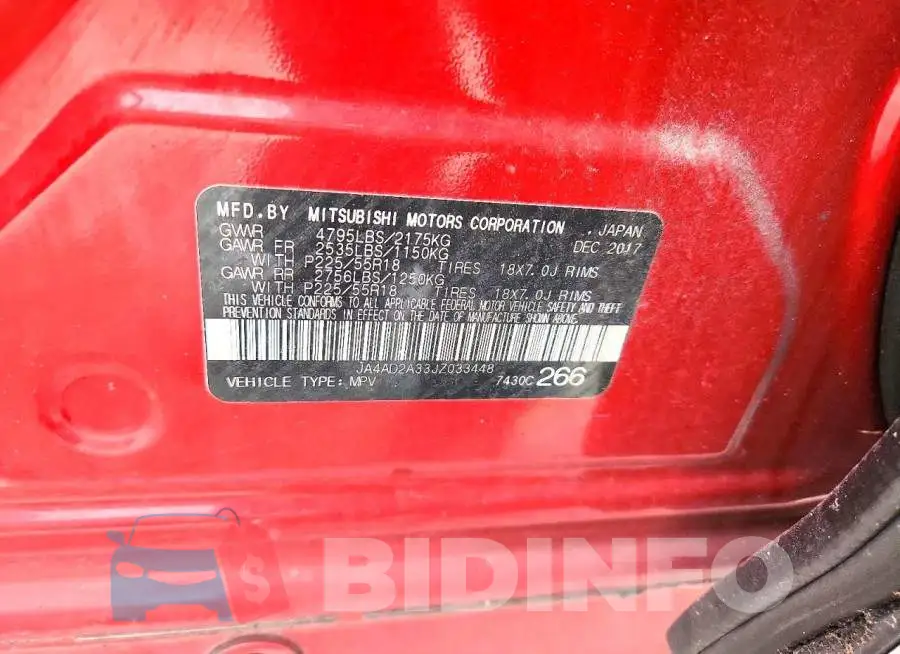 JA4AD2A33JZ033448 Photo# 13