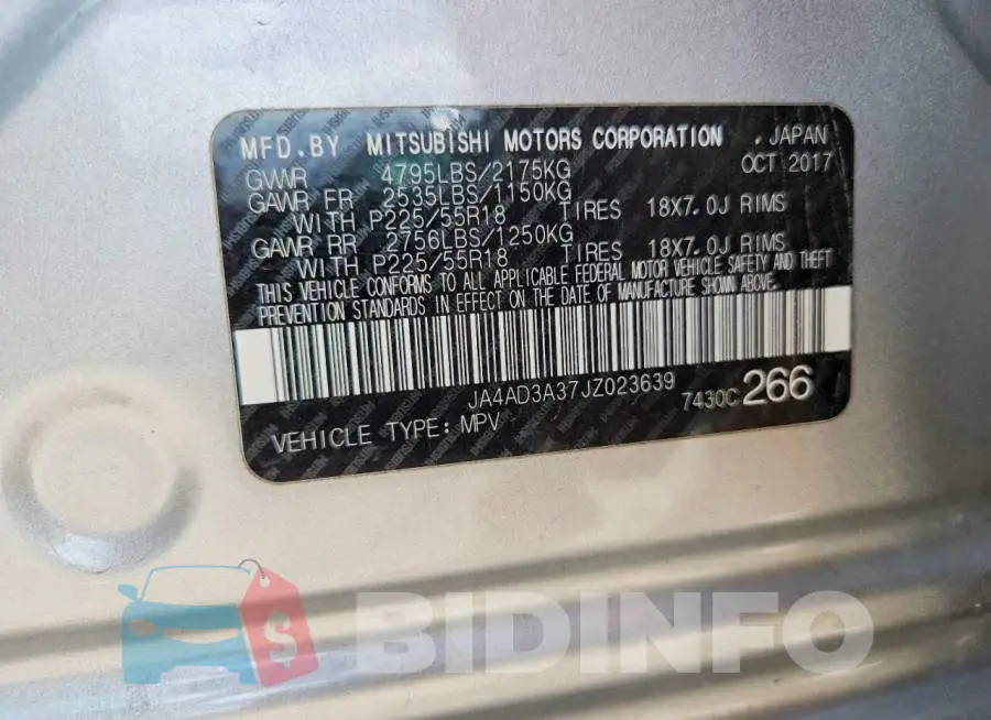 JA4AD3A37JZ023639 Photo# 12