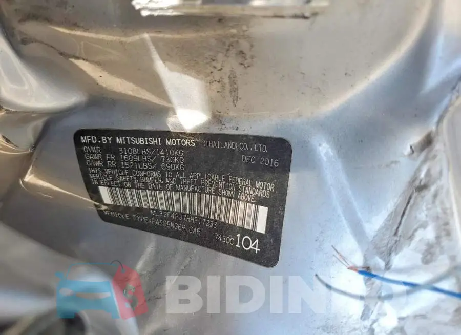 ML32F4FJ7HHF17233 Photo# 12