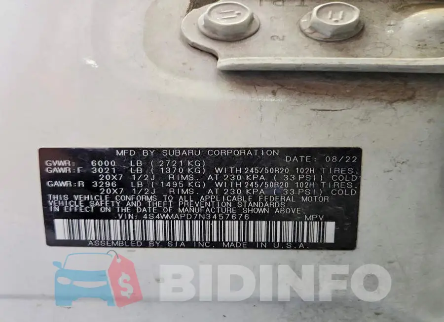 4S4WMAPD7N3457676 Photo# 14
