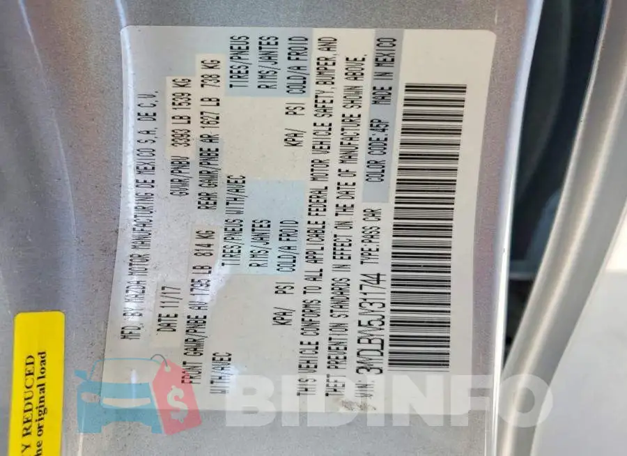 3MYDLBYV5JY311744 Photo# 13