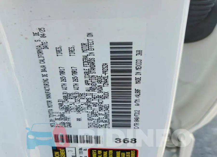 3TMLB5JN9SM134021 Photo# 12