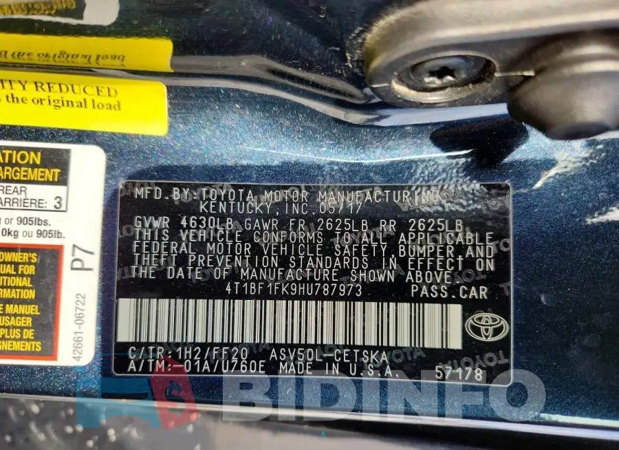 4T1BF1FK9HU787973 Photo# 12