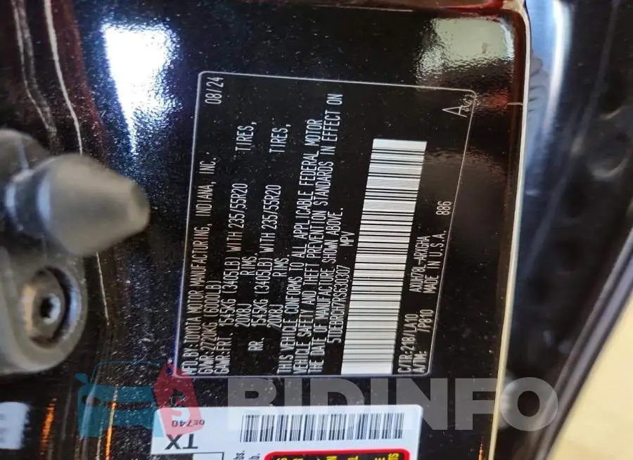 5TDEBRCH7RS630307 Photo# 14