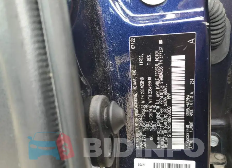 5TDGZRBH8NS236833 Photo# 13