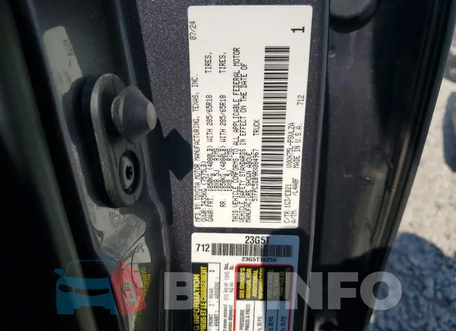 5TFPC5DB9RX084967 Photo# 13