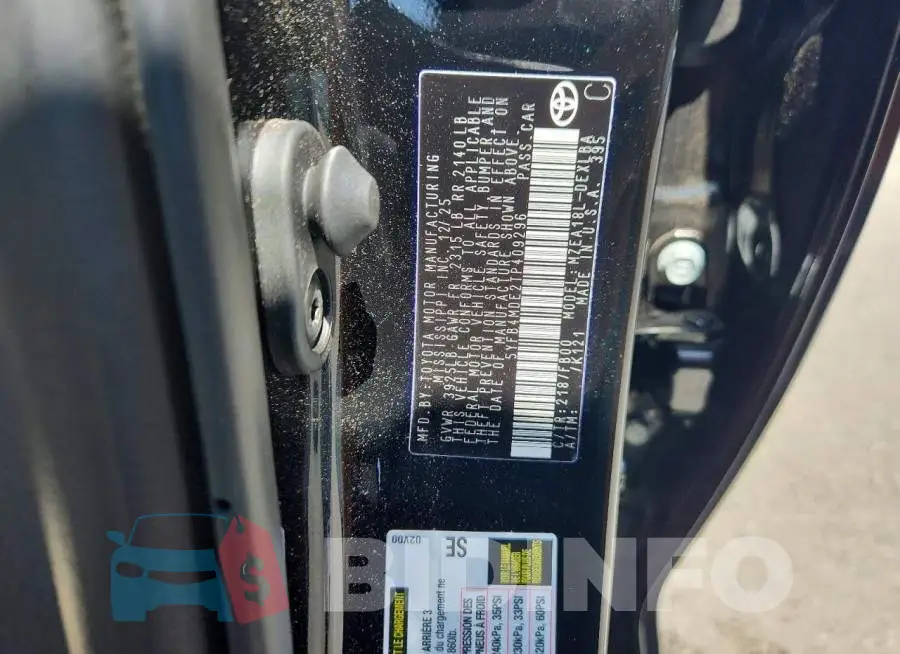 5YFB4MDE2TP409296 Photo# 13
