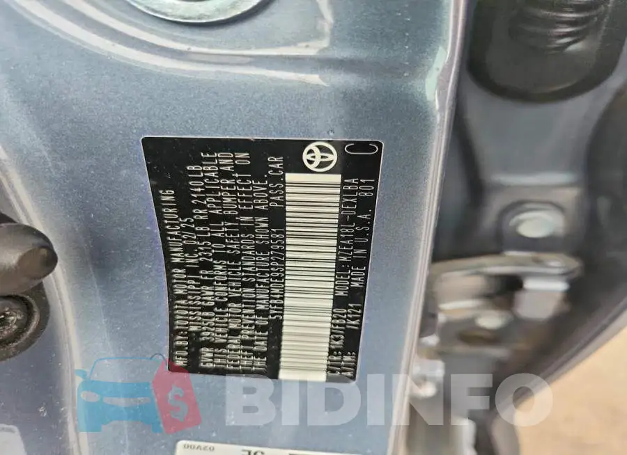 5YFB4MDE9SP279581 Photo# 13