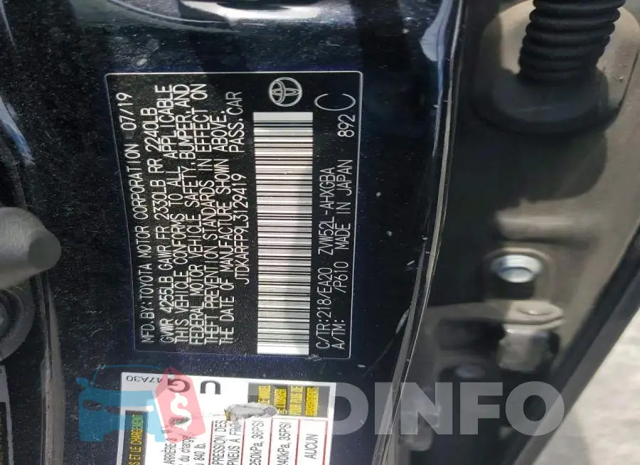 JTDKARFP9L3129419 Photo# 12